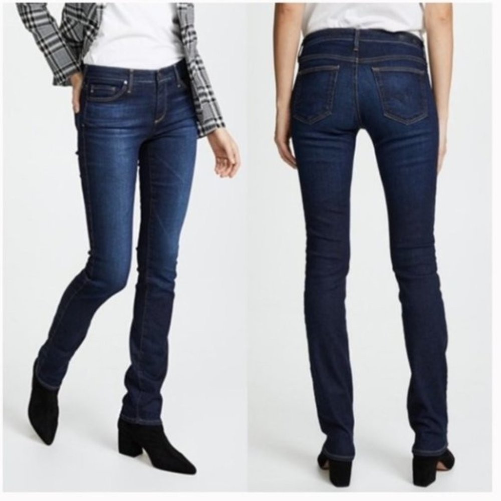 AG Harper Essential Mid-Rise Straight Leg Jeans Size 27 Regular 27Reg
